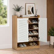 5-Tier Shoe Storage Cabinet 2 Doors Organiser | EXTG