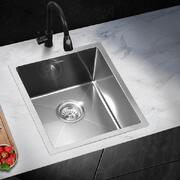 Kitchen Sink Stainless Steel Bathroom Laundry Basin Single Silver 44X38CM