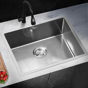 Kitchen Sink Stainless Steel Bathroom Laundry Basin Single Silver