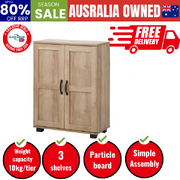Storage Cabinet Buffet Sideboard 2 Door Natural
