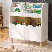 Kids Storage Bookshelf White 80x31.5x90cm