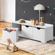 Kids Toy Storage Box Organiser Seating Bench