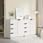 Buffet Storage Cabinet 4 Drawers White | EXTG