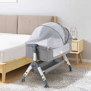 Baby Cot Crib Bed Portable Bassinet Bedside Sleeper Adjustable