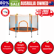 60 Inch Kids Jumping Trampoline Enclosure Safety Net Pad
