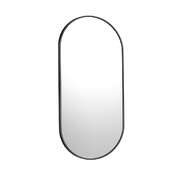 Wall Mirror Oval Black 84x50cm