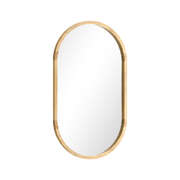 Wall Mirror Oval Wooden 84x50cm
