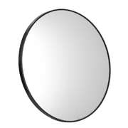 Round Wall Mirror 60cm Black Frame Modern Bathroom Bedroom Home Decor