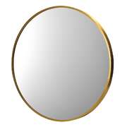 Round Wall Mirror 80cm Gold Frame Modern Bathroom Bedroom Decor Home