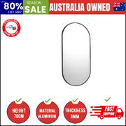 Wall Mirrors Oval Black 76x31cm