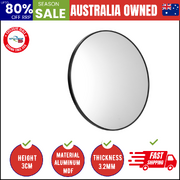 Wall Mirrors Round Makeup Mirror Vanity Home Decorative Black 80cm