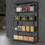Sharptoo Metal Warehouse Rack, 1.8 x 1.8m Storage Racking Garage Shelves Shelving Rack