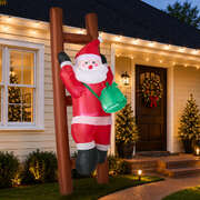 Christmas Inflatable Santa Ladder Light 84x82x244cm