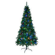 LED Christmas Tree 1.8M 6FT Multi-Colour Lights 8 Flash Modes Pre-Lit