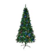 LED Christmas Tree 2.1M 7FT Multi-Colour Lights 8 Flash Modes Pre-Lit