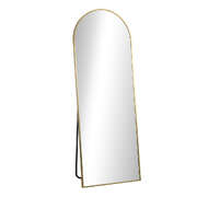180x70cm Full Length Mirror Arched Floor Mirrors Gold