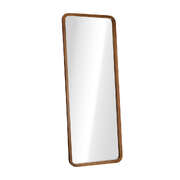 Full Length Mirror 180x70cm Rectangle Dressing Mirror Walnut Wood Frame