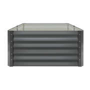 120x80x45cm Garden Bed Galvanised Steel 4pcs