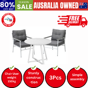 Outdoor Dining Setting Patio Furniture Set 2 Seater Round Table Chair