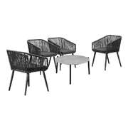 5pc Outdoor Patio Set Lounge Furniture Setting