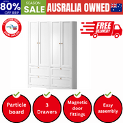 2x Buffet Sideboard Storage Cabinet Cupboard Hallway Wardrobe