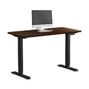 120CM Electric Standing Desk Single Motor Black&Walnut