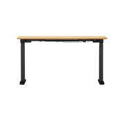 150cm Electric Standing Desk with Drawer Adjustable Black Oak
