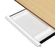 150cm Electric Standing Desk with Drawer Adjustable White & Oak