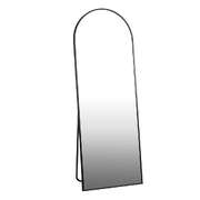 Full Length Mirror Arched 166x60cm Free Standing Black