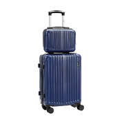2PCS Luggage Suitcase Trolley Set Carry On TSA Hard Case Navy