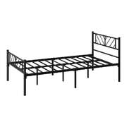 Metal Bed Frame King Single Bed Base Platform Black SIS