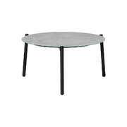 Outdoor Coffee Side Marble Table Desk 70cm Grey