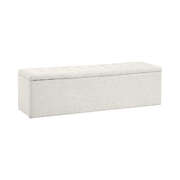Storage Ottoman XL  Sherpa White
