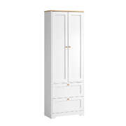 Sideboard with Display Shelf and Drawer White