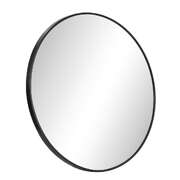 Wall Mirror Round 50cm Black