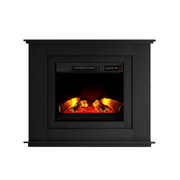 Winter Electric Fireplace Fire Heater 2000W Black