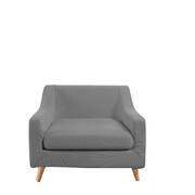 Couch Sofa Seat Covers Stretch Protectors Slipcovers 1 Seater Grey