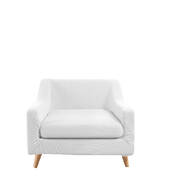 Couch Sofa Seat Covers Stretch Protectors Slipcovers 1 Seater White