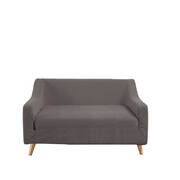 Couch Stretch Sofa Lounge Cover Protector Slipcover 2 Seater Chocolate