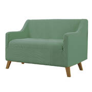 Couch Stretch Sofa Lounge Cover 2 Seater Cyan