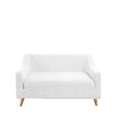Couch Stretch Sofa Lounge Cover Protector Slipcover 2 Seater Off White