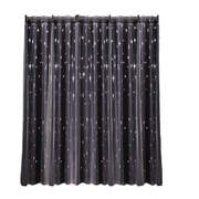 Star Blockout Curtain Panels Blackout 2 Layer Eyelet Room Darken Pure Fabric