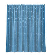 2x Star Blockout Curtain Panels Blackout 2 Layer Eyelet Room Darken Pure Fabric