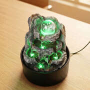 Tabletop Water Fountain LED Light 3 Flow Levels | EXTG