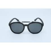 Horizon wood sunglasses with polarized smoke lens