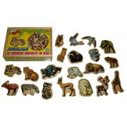 MAGNETIC ANIMAL WOODEN BOX