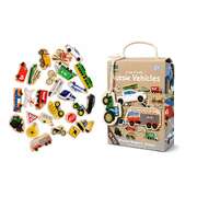Magnetic Vehicles Set Educational 12.5x5.5x16.5cm