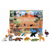 Animal Hotel Wooden Playset 6x1.5x4cm