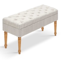 Seat Foot Stool Bench Stool - Beige