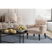 French Lorraine Chair Retro Wing - Taupe